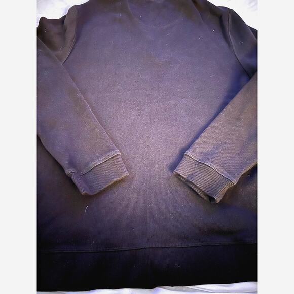 Tommy Bahama Relax Black Half-Zip Pullover Sweatshirt Size Small 100% Cotton - Picture 2 of 7